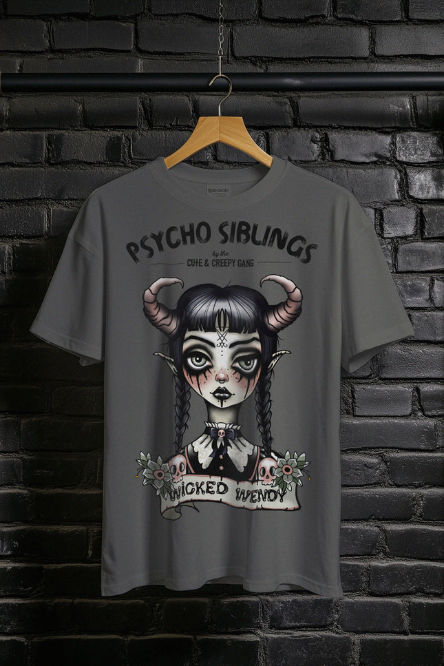 Wicked Wendy Demon Girl | Psycho Sibling T-Shirt