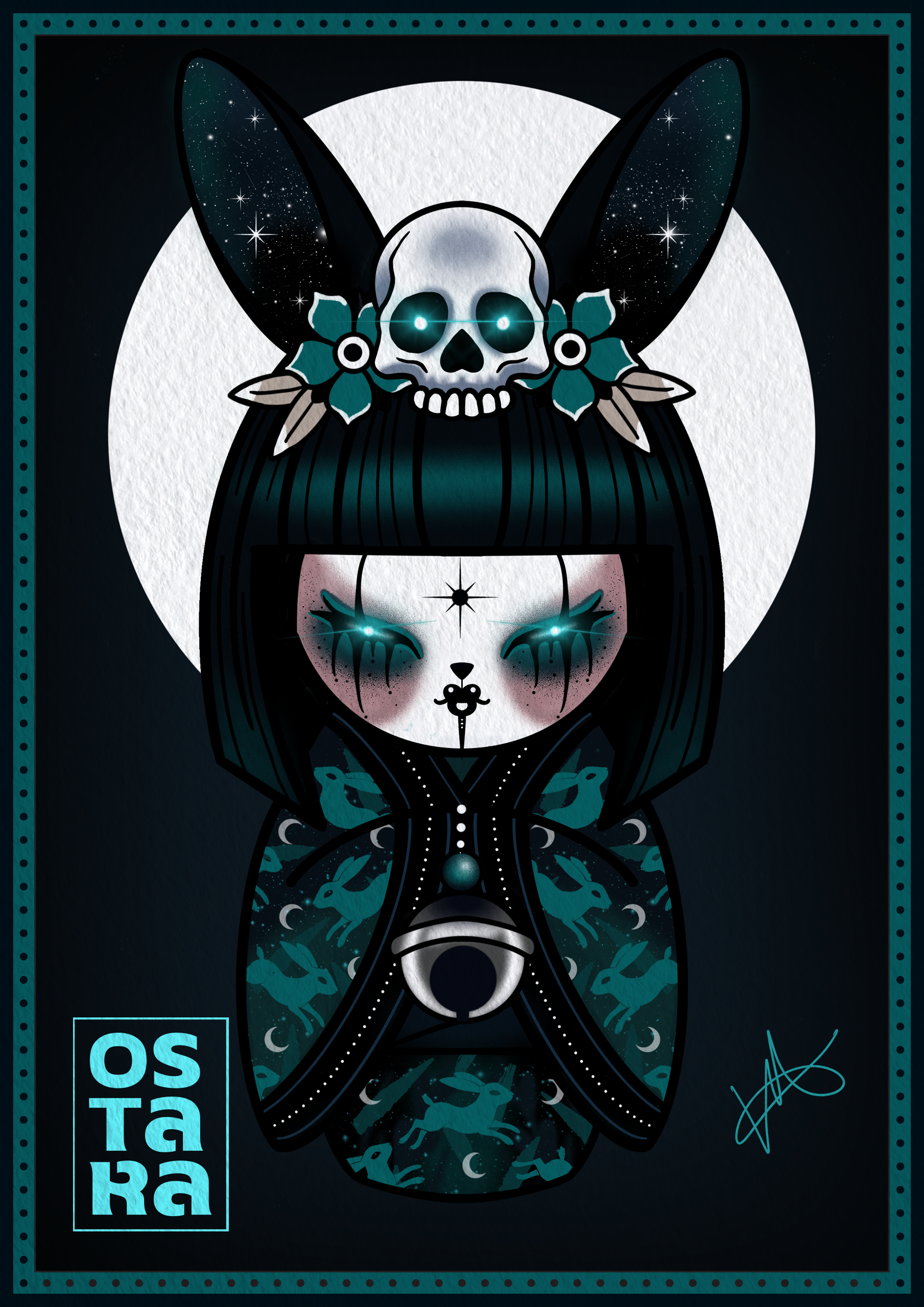 Lunar Witch and the Moon Gazing Hare