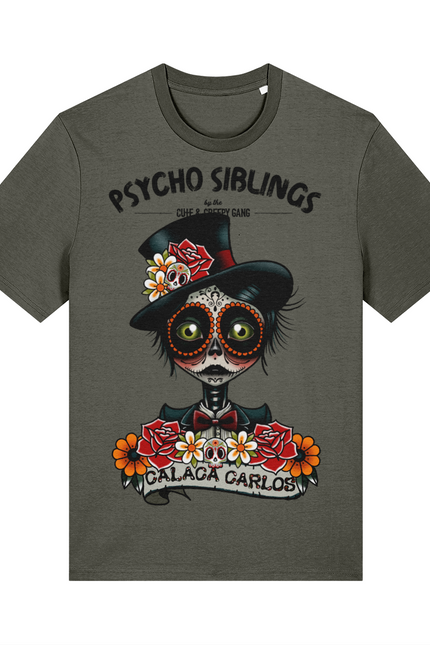 Calaca Carlos Day of the Dead Calaveras | Psycho Siblings T-shirt