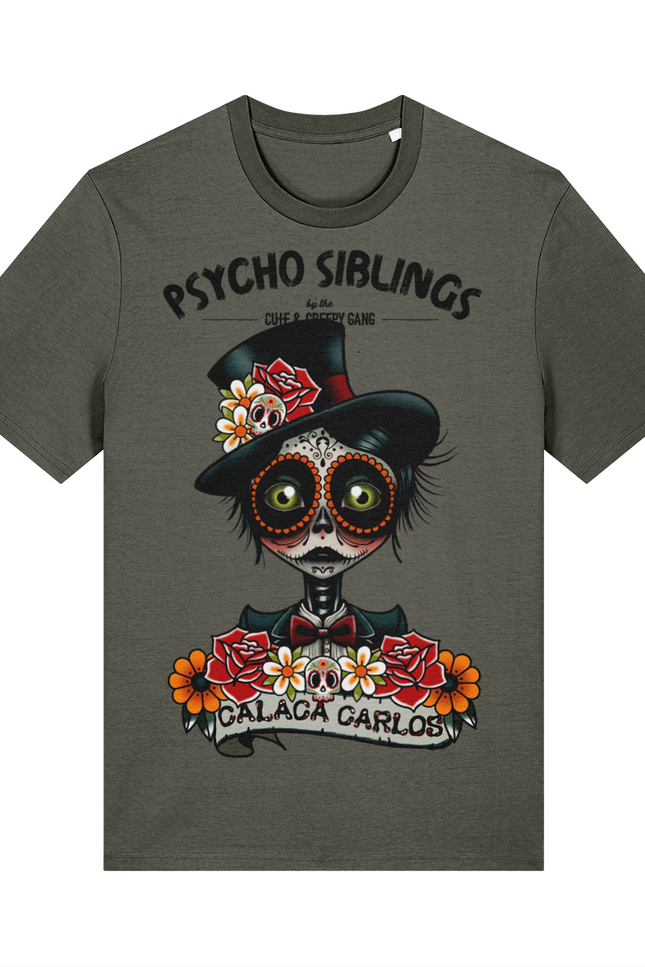 Calaca Carlos Day of the Dead Calaveras | Psycho Siblings T-shirt