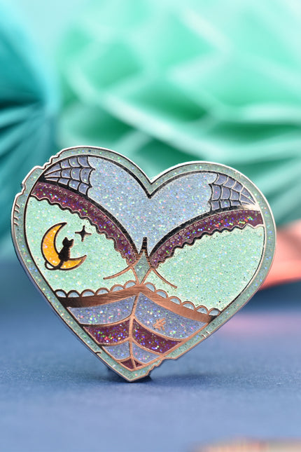 Lunar Witch Booty Heart Pin