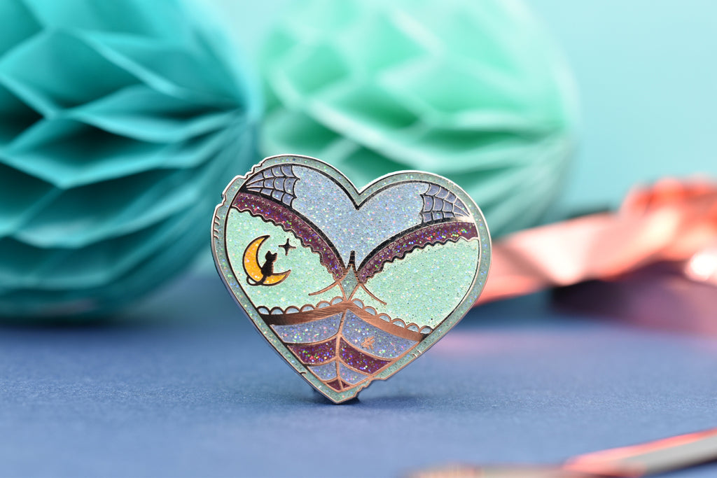 Lunar Witch Booty Heart Pin