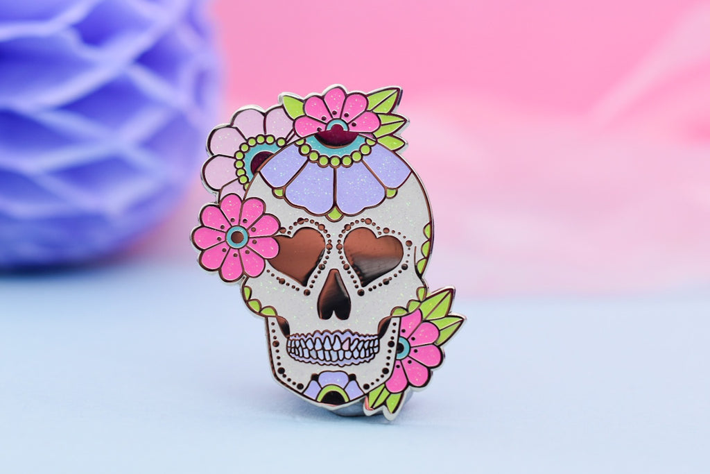 Cute & Creepy Gang NFT  |  Dead Beautiful Sugar Skull Enamel Pin