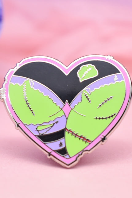 Zombie Booty Heart Enamel Pin