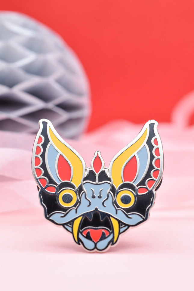 Lunar Witch Bat Enamel Pin