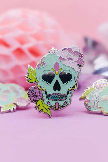 Dead Gorgeous Sugar Skull Enamel Pin