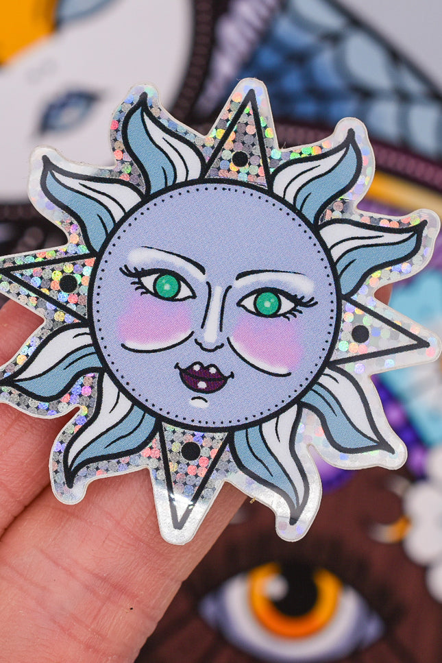  Lunar Witch Celestial Body glitter sticker