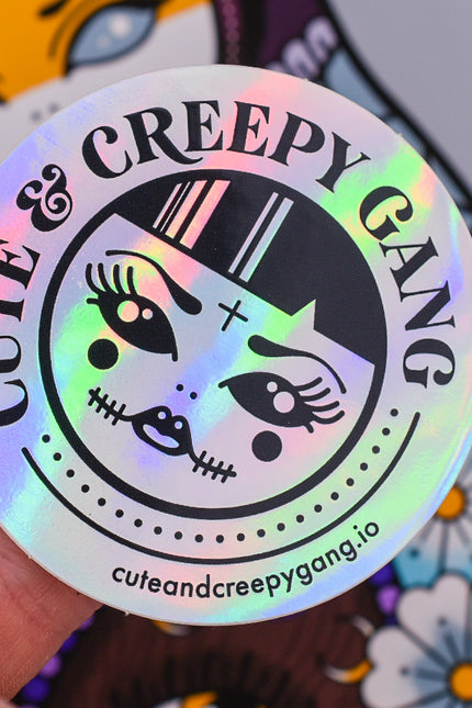 Cute & Creepy Gang Holographic Sticker