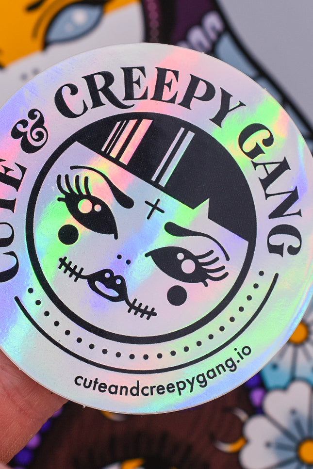 Cute & Creepy Gang Holographic Sticker