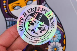 Cute & Creepy Gang Holographic Sticker