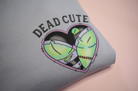 Dead Cute Zombie Booty Lavender T-shirt - Front and Back Print