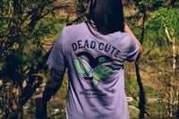 Dead Cute Zombie Booty Lavender T-shirt - Front and Back Print