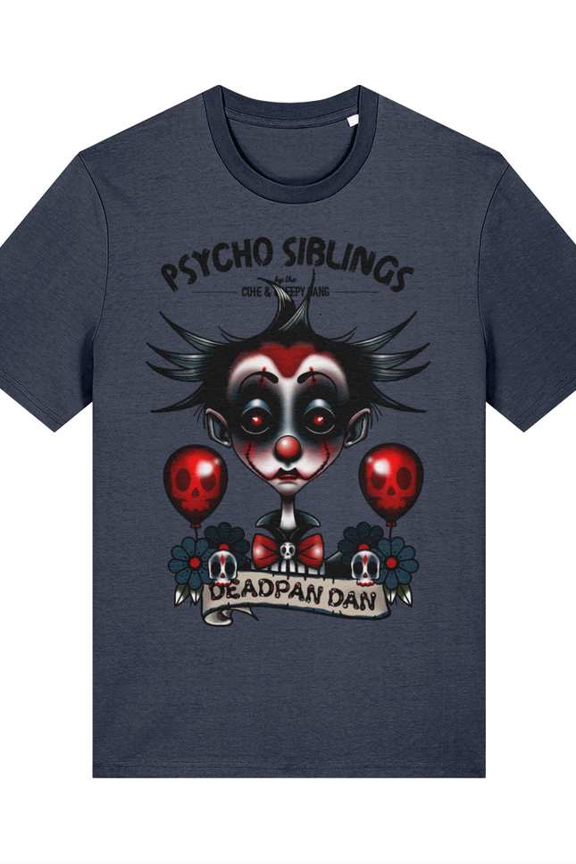 Deadpan Dan Creepy Clown Boy | Psycho Sibling T-shirt