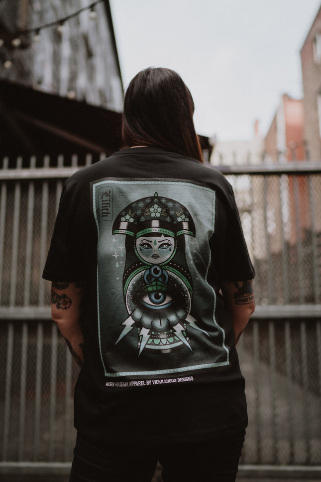 Lilith Storm Moon I Front & Back Print T-shirt