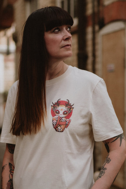 Ceryneian Buck Moon | Front & Back Print T-shirt