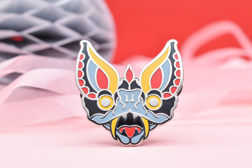 Lunar Witch Bat Enamel Pin