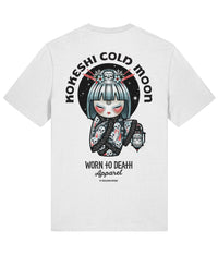 Kokeshi ColdMoon | Front & Back Print White T-shirt
