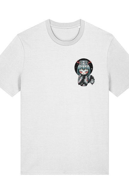 Kokeshi ColdMoon | Front & Back Print White T-shirt