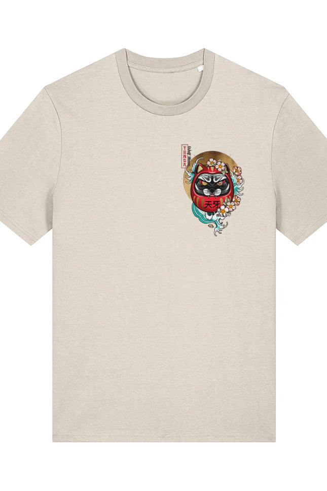 Tenga Wolf Moon Daruma Doll |  Front & Back Print T-shirt