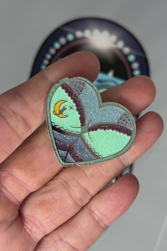 Lunar Witch Booty Heart Pin